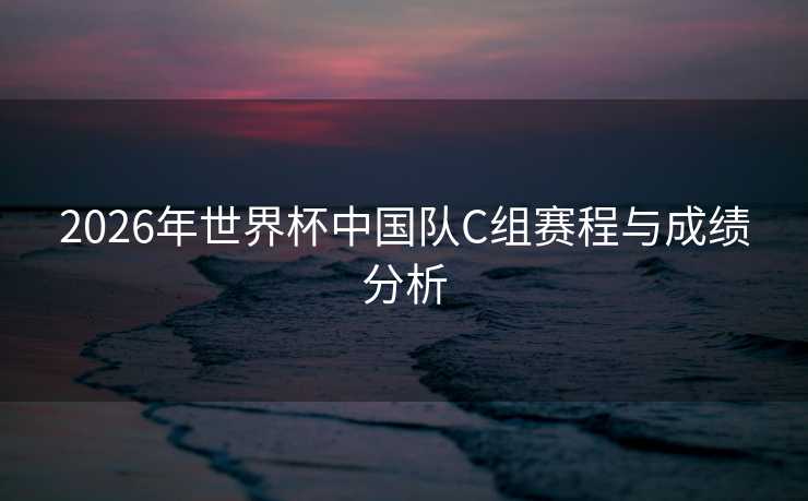 2026年世界杯中国队C组赛程与成绩分析